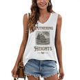 Bronte Novel Wuthering Heights Moorland Gothic Book Cover Women's V-Neck Tank Top