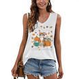 Cat Fall In Love With Reading Book Lover Autumn Women's V-Neck Tank Top Cat Fall In Love With Reading Book Lover Autumn Women's V-Neck Tank Top