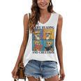 Cheetah Love Reading And Cheetahs Kids Bookworm Women's V-Neck Tank Top Cheetah Love Reading And Cheetahs Kids Bookworm Women's V-Neck Tank Top