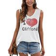 Clifford The Big Red Dog I Heart Clifford Childrens Books Women's V-Neck Tank Top