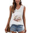 Coffee Cats & Books Cute Cat Book Lover Reading Women's V-Neck Tank Top