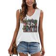 Cosy Sloth In Bookshelf With Plants Women's V-Neck Tank Top
