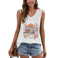 Cozy Autumn Books Fully Booked For Fall Books Pumpkin Women's V-Neck Tank Top