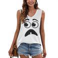 Creepy Face Carrot Halloween Book Character Costume Women's V-Neck Tank Top Creepy Face Carrot Halloween Book Character Costume Women's V-Neck Tank Top
