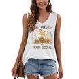 Cute Fox Stay Clever Read Books For Librarian Or Bookworm Women's V-Neck Tank Top