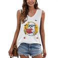 Cute Ghost Reading Book Retro Halloween Librarian Women's V-Neck Tank Top Cute Ghost Reading Book Retro Halloween Librarian Women's V-Neck Tank Top