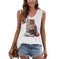 Cute Red Panda Reading Book Animal Bookworm Women's V-Neck Tank Top