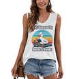 Ducks Books Lover Easily Distracted By Ducks & Books Women's V-Neck Tank Top