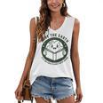 Earth Day 2025 Save Earth It´s Only Planet With Books Reader Women's V-Neck Tank Top