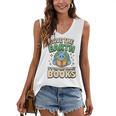 Earth Day Save Earth It´s Only Planet With Books Reader Women's V-Neck Tank Top