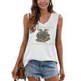 Easily Distracted By Books And Dragons Graphic Premium Women's V-Neck Tank Top