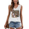 Ghost Reading Book Cat Lover Halloween Reading Enthusiast Women's V-Neck Tank Top