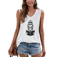 Good Girls Read Bad Books Skeleton Women's V-Neck Tank Top