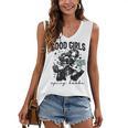Good Girls Read Spicy Skeleton Book Club Women's V-Neck Tank Top