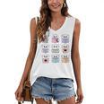 Halloween Ghosts Reading Books Pattern Spooky Kawaii Anime Women's V-Neck Tank Top