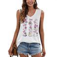 Halloween Pink Ghost Read More Books Spooky Boo Teacher Kids Women's V-Neck Tank Top Halloween Pink Ghost Read More Books Spooky Boo Teacher Kids Women's V-Neck Tank Top