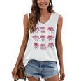 Heart Reading Books Valentine Teacher Boy Girl Book Lover Women's V-Neck Tank Top