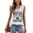 Instant Writer Just Add Coffee Author Book Writing Books Women's V-Neck Tank Top Instant Writer Just Add Coffee Author Book Writing Books Women's V-Neck Tank Top