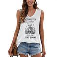 Introvert Read Spicy Books Lover Bookworm Skeleton Reading Women's V-Neck Tank Top Introvert Read Spicy Books Lover Bookworm Skeleton Reading Women's V-Neck Tank Top
