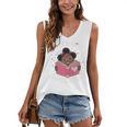 Just A Girl Who Loves Books Cute African American Afro Women's V-Neck Tank Top Just A Girl Who Loves Books Cute African American Afro Women's V-Neck Tank Top