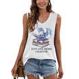 Just One More Chapter Book Dragon Reading Book Lover Bookish Women's V-Neck Tank Top
