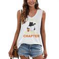 Just One More Chapter Fun Cat Coffee Reading Book Premium Tri-Blend Women's V-Neck Tank Top