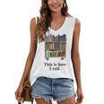 Librarian Book Return Cart This Is How I Roll Women's V-Neck Tank Top Librarian Book Return Cart This Is How I Roll Women's V-Neck Tank Top