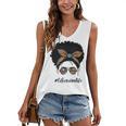 Librarian Teacher Messy Bun Life Book Library Back To School Women's V-Neck Tank Top Librarian Teacher Messy Bun Life Book Library Back To School Women's V-Neck Tank Top
