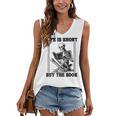 Life Is Short Buy The Book Skeleton Book Lover Reading Women's V-Neck Tank Top Life Is Short Buy The Book Skeleton Book Lover Reading Women's V-Neck Tank Top