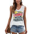 You Literally Mean Figuratively Grammar Teacher Book Writers Women's V-Neck Tank Top You Literally Mean Figuratively Grammar Teacher Book Writers Women's V-Neck Tank Top