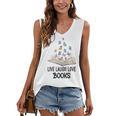 Live Laugh & Love Books Reading Butterfly Book Lover Bookish Premium Women's V-Neck Tank Top Live Laugh & Love Books Reading Butterfly Book Lover Bookish Premium Women's V-Neck Tank Top
