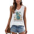 Magical Book Dragon Fantasy Reading Enthusiast Art Women's V-Neck Tank Top Magical Book Dragon Fantasy Reading Enthusiast Art Women's V-Neck Tank Top
