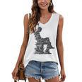 Men Pixel Art Geometric Book Human Drawing Graphic Men Women's V-Neck Tank Top