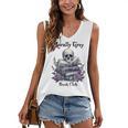 Morally Grey Book Club Gothic Vintage Style Women's V-Neck Tank Top