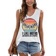 I Like Moths And Maybe 3 People Insect Moth Lovers Introvert Women's V-Neck Tank Top I Like Moths And Maybe 3 People Insect Moth Lovers Introvert Women's V-Neck Tank Top