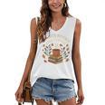 Plants Books And Coffee Nature Leaves Reading Book Lover Premium Tri-Blend Women's V-Neck Tank Top