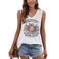 Proud Introverted Book Club Anti Social Reader Pet Cat Women's V-Neck Tank Top