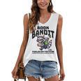 Racoon-Bookworm-Book Bandit-Fueled By Fiction Women's V-Neck Tank Top Racoon-Bookworm-Book Bandit-Fueled By Fiction Women's V-Neck Tank Top