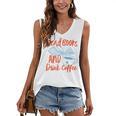 Read Book And Drink Coffee Book Club Reading Women's V-Neck Tank Top