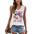 Read More Books Ghost Reading Book Teacher Halloween Women's V-Neck Tank Top