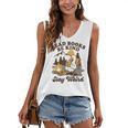 Read Books Be Kind Stay Weird Bookish Silly Goose Reading Women's V-Neck Tank Top