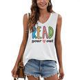 Read Your Heart Read Reading Librarian Book Across America Women's V-Neck Tank Top