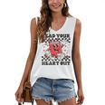 Read Your Heart Out Teacher Valentines Book Lover Women's V-Neck Tank Top Read Your Heart Out Teacher Valentines Book Lover Women's V-Neck Tank Top