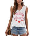 Read Your Heart Out Valentine Reading Book Lover Teacher Premium Tri-Blend Women's V-Neck Tank Top