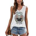 Reader Skeleton Read Books Be Kind Stay Weird Women's V-Neck Tank Top Reader Skeleton Read Books Be Kind Stay Weird Women's V-Neck Tank Top