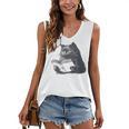 Reading Cat Cat Book Lover Women's V-Neck Tank Top