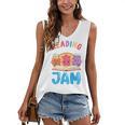 Reading Is My Jam I Love To Read Books Boy Girl Women's V-Neck Tank Top Reading Is My Jam I Love To Read Books Boy Girl Women's V-Neck Tank Top