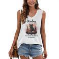 Reading Because Murder Is Wrong Books And Cats Book Lovers Women's V-Neck Tank Top Reading Because Murder Is Wrong Books And Cats Book Lovers Women's V-Neck Tank Top