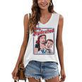 Retro Vampire Book Cover Style Stay Hydrated Halloween Women's V-Neck Tank Top