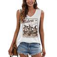 Salem Book Club Bookish Halloween Retro Salem Witch Book Women's V-Neck Tank Top Salem Book Club Bookish Halloween Retro Salem Witch Book Women's V-Neck Tank Top